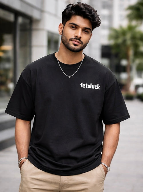 "Small Circle, Big Checks" Manifesto Oversized T-Shirt